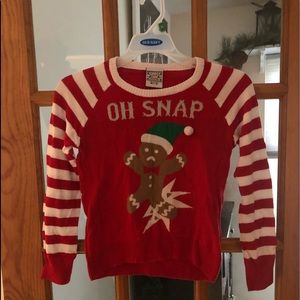 Girls size 7-8 “ugly sweater”